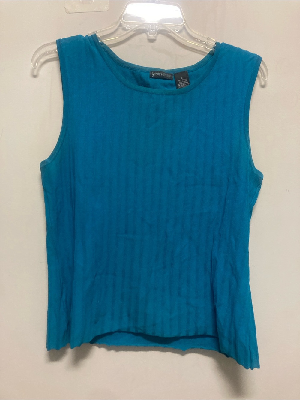 YARNS & STITCHES/Open-Front Women's Cardigan Sweater in Teal - Picture 2 of 2